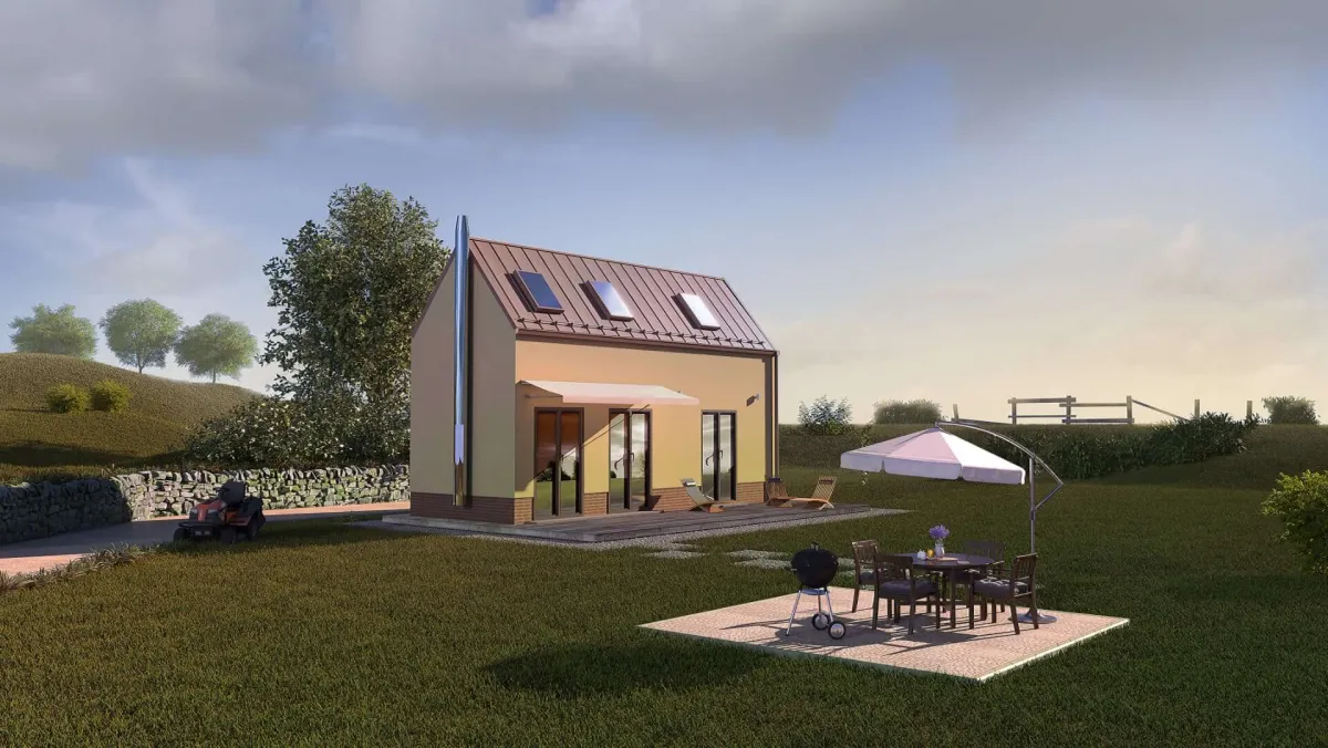 Homing B.3, rodinný nebo rekreační dům s podkrovím
